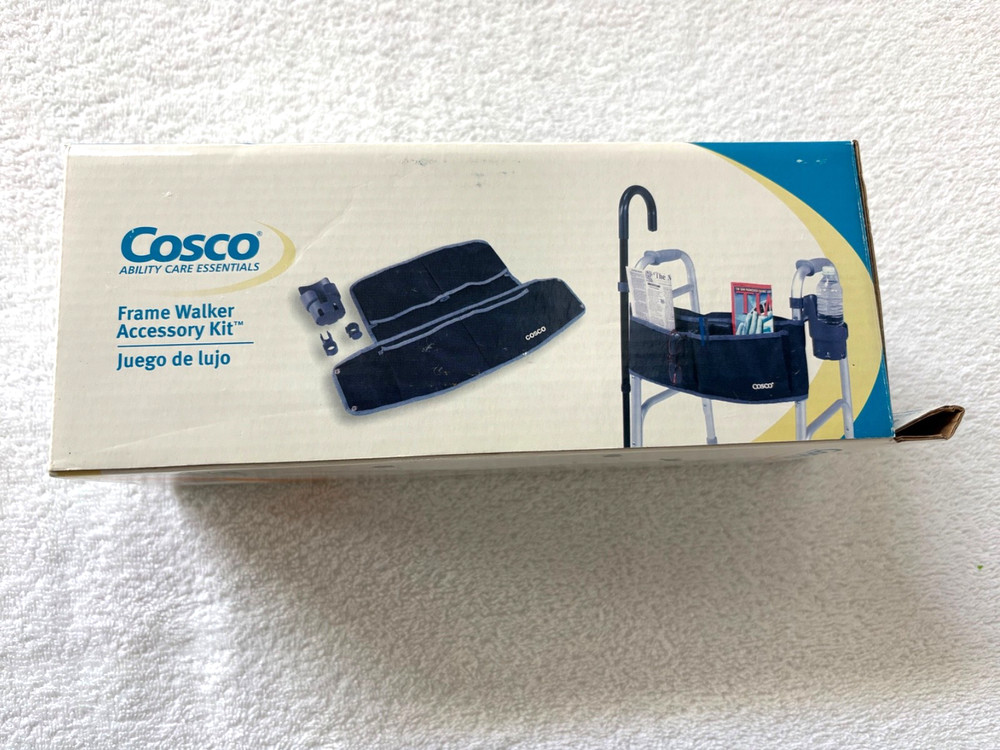 Cosco Ability Care Essentials Frame Walker Accessory Kit Pouch Cup Holder NEWBOX