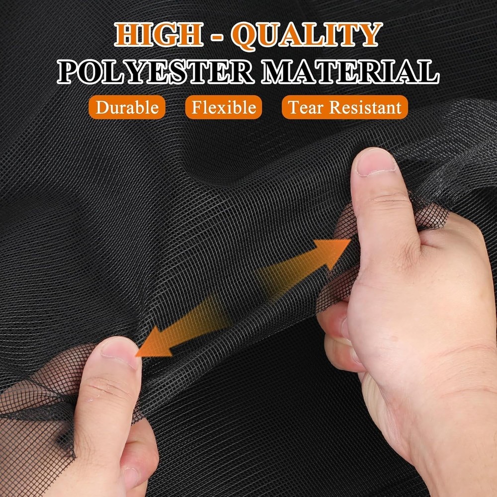 Customizable Window & Door Screen Replacement Kit, Easy Install & 65.6 FT Spline