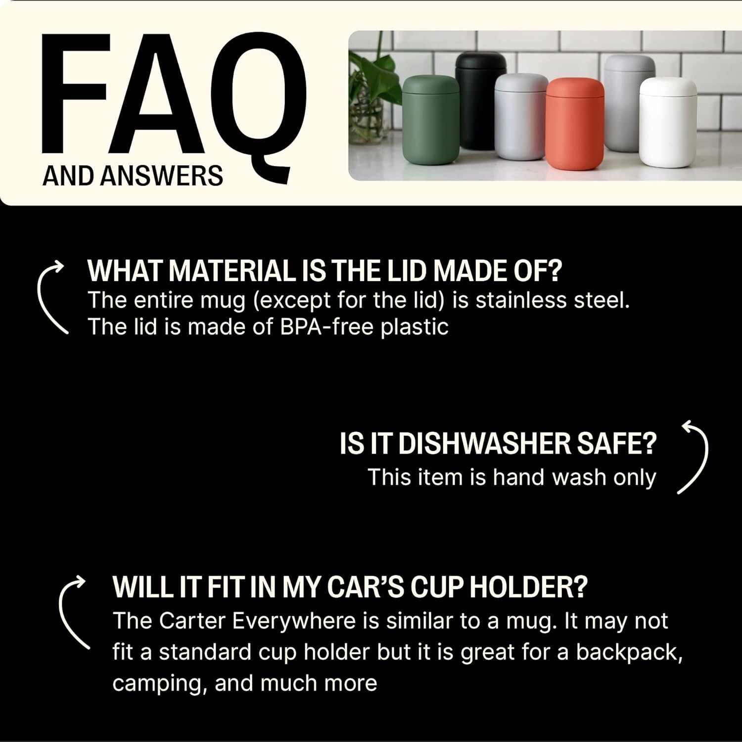 Fellow Carter Everywhere Tumbler Matte Gray 12oz 355ml Double Walled Coffee Mug