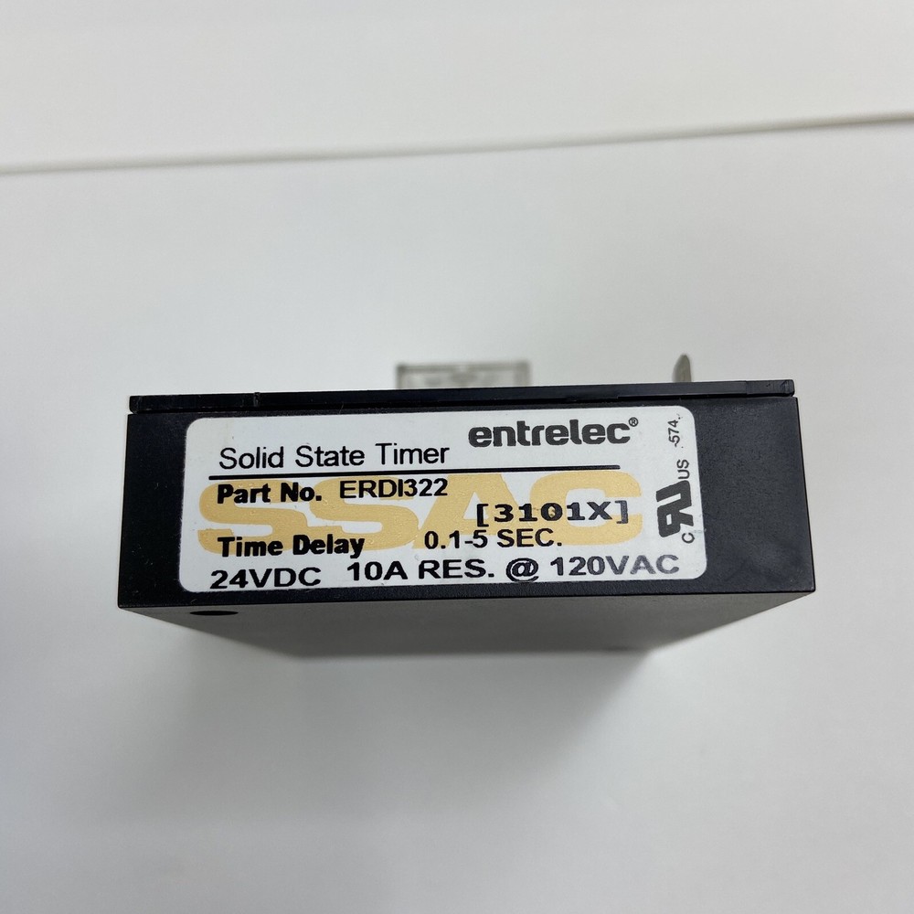 entrelec SSAC Solid State Timer ERD1322 Time Delay / 3101x / 24vdc 10a RES. 120