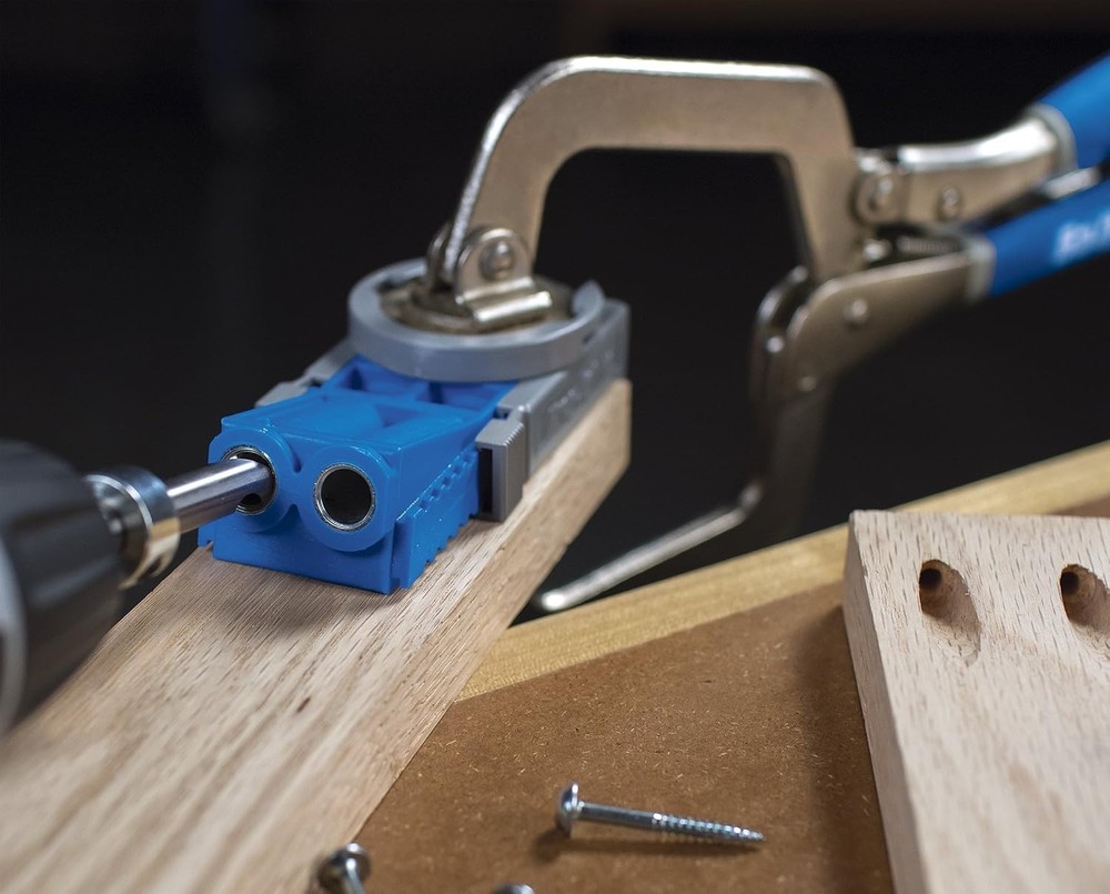 Efficient Pocket-Hole Jig for Creating Angled Joints with Plastic Construction