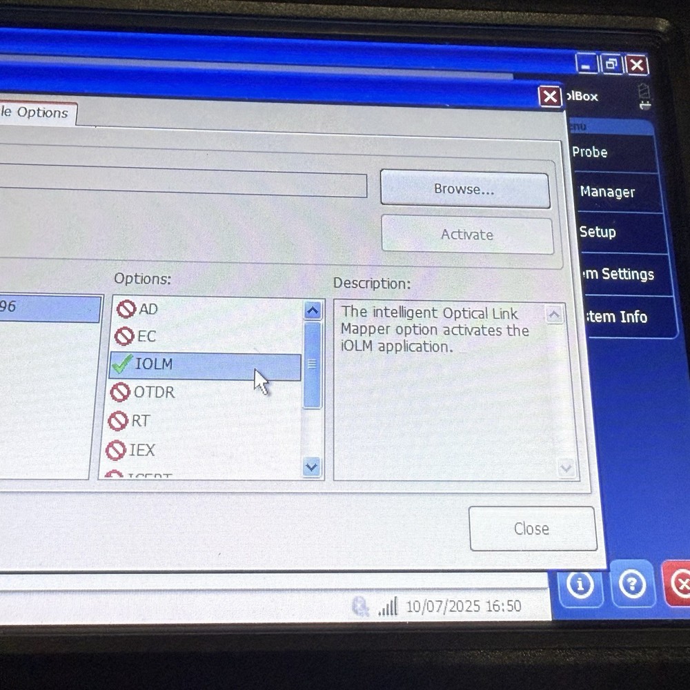 Exfo FTB-1 FTB-720 IOLM Test Set