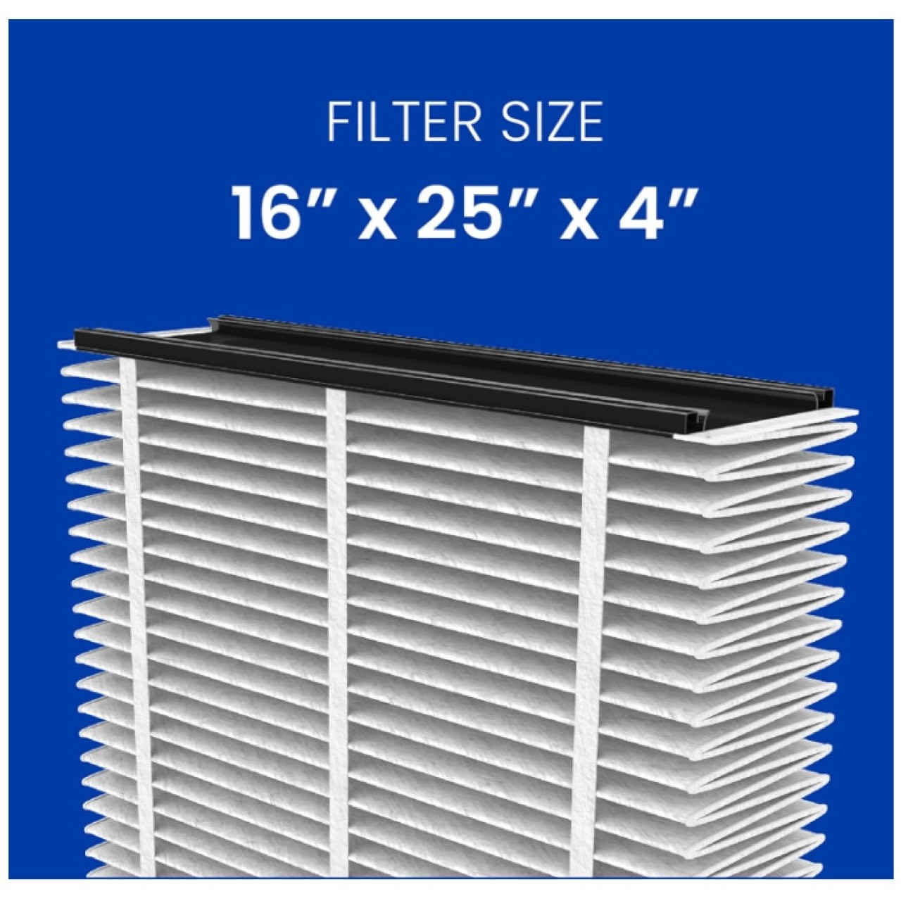 Aprilaire 413 Air Filter (16 x 25in, MERV: 13) Pack of 4, Genuine OEM