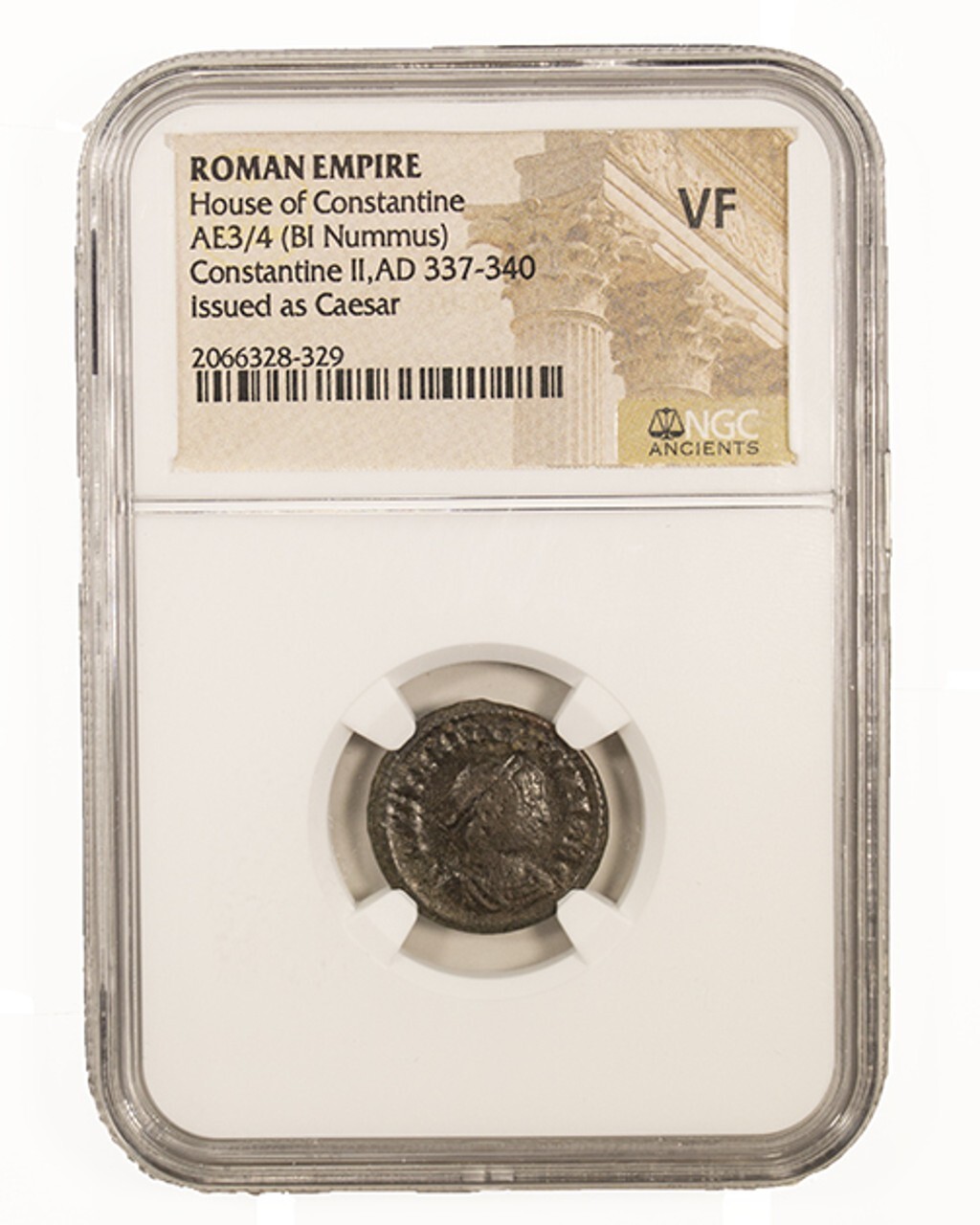 NGC (VF) Roman AE3/4 of  Constantine II (AD 316-340) NGC Ancients VERY FINE