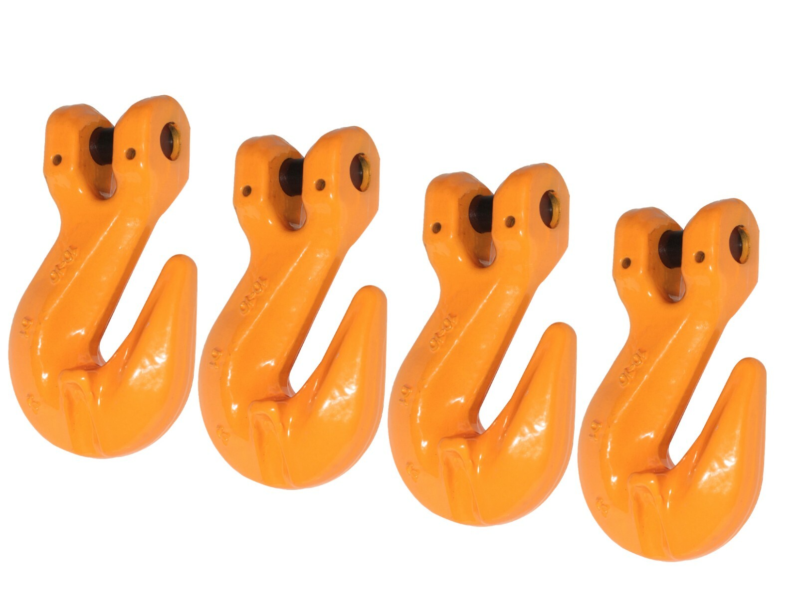 4 Pack 3/8" Grade 100 Clevis Grab Hooks | 8,800 LB Overhead Lifting