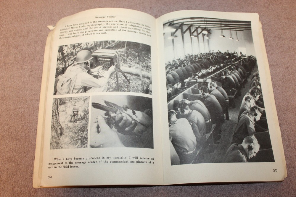 Original WW2 U.S. Army Infantry School "IRTC" Booklet, "I am a Doughboy"