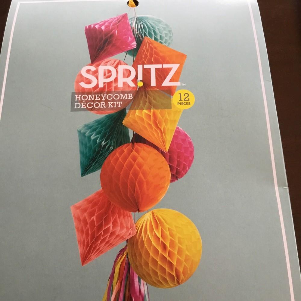 Sprtz Honey Comb Tissue Decor Kit 12pcs