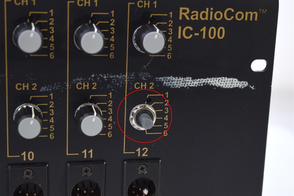 Telex RadioCom IC-100 6-Channel Source Assign Panel
