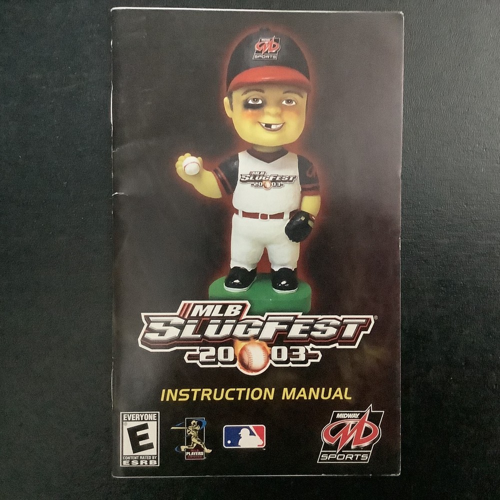 MLB Slugfest 2003 PS2 PlayStation 2 Instruction Manual Only