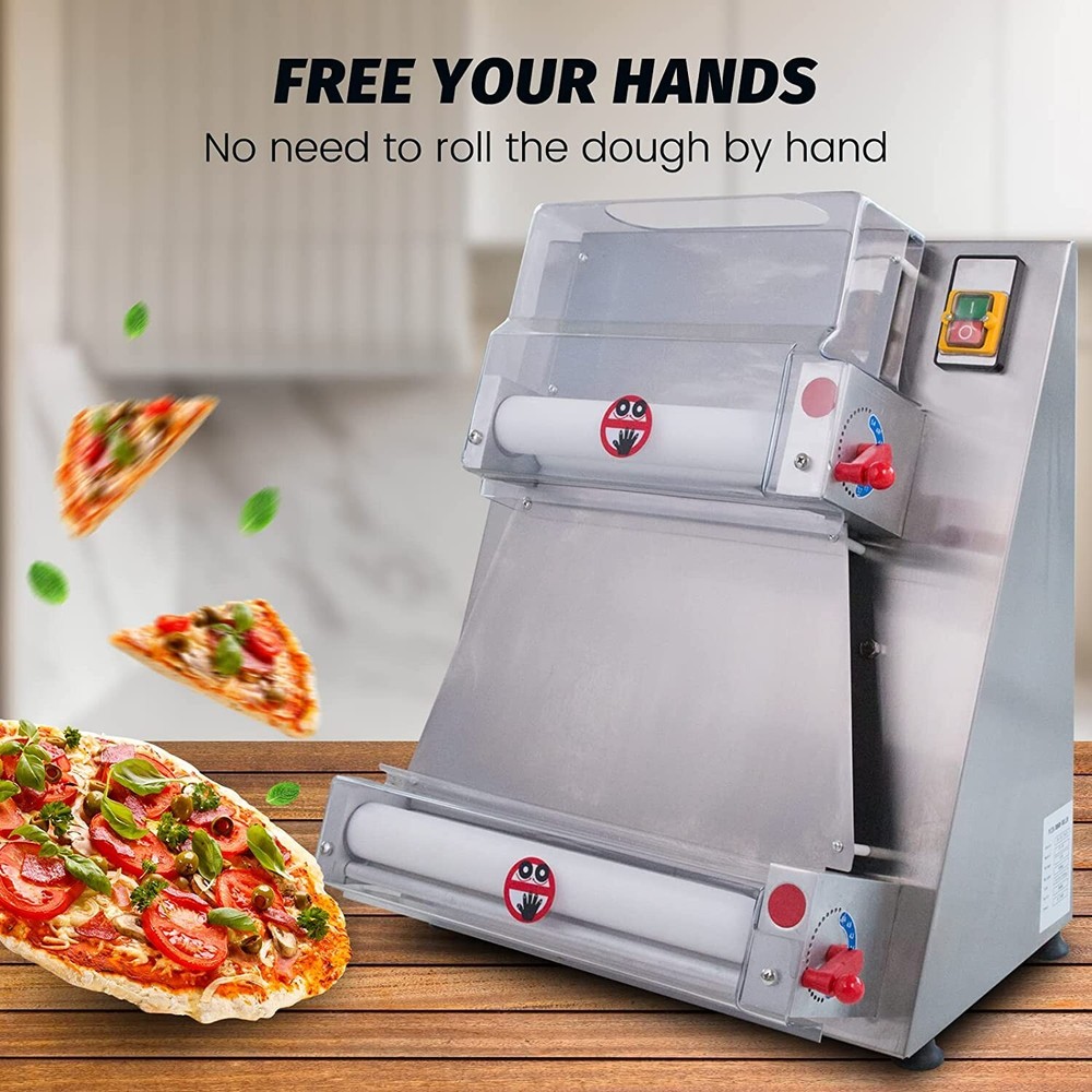 Clivia Electric 16" Pizza Dough Roller Sheeter Pastry Press Making Machine