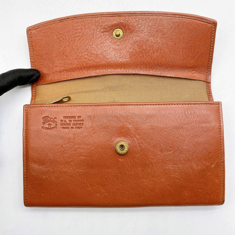 IL BISONTE Long Wallet Brown From Japan