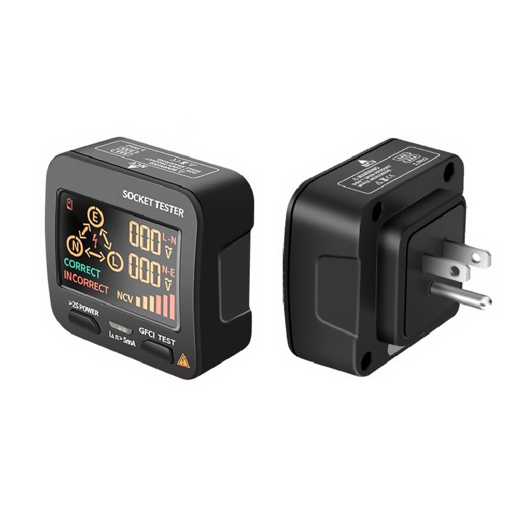 1Pc US Plug AC11 Socket Tester Digital Display Voltage Checker Detector Home