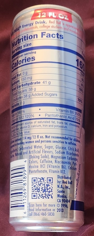 Red Bull - USA - 12oz - USA - EMPTY