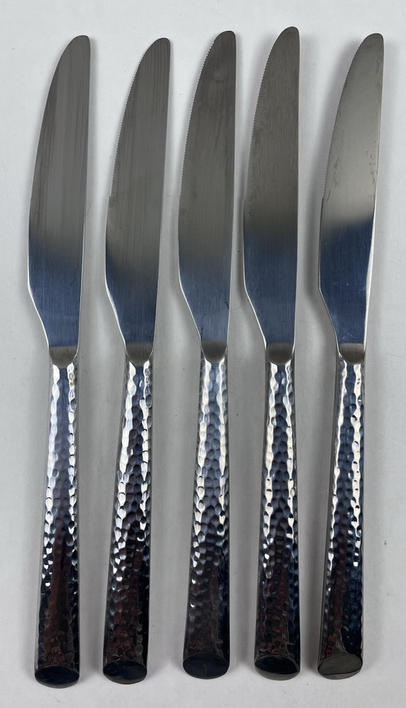 Cambridge Silversmiths Elsa Mirror Hammered Flatware Stainles Knife Replacement