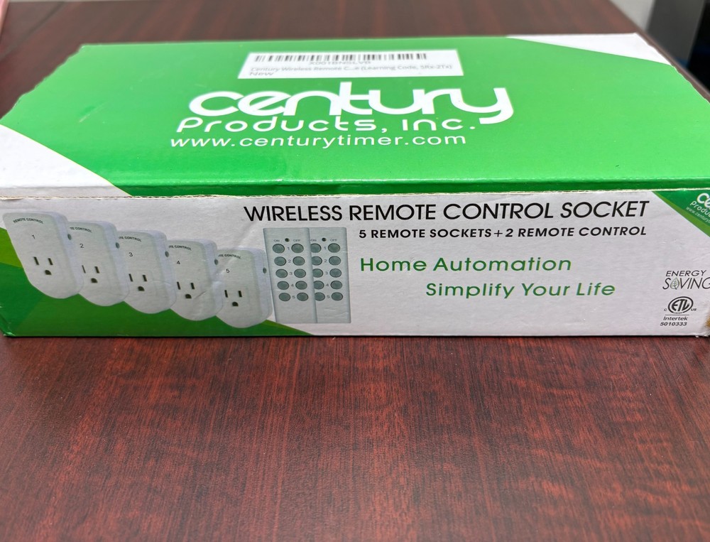 century wireless 5 remote sockets 2 controls