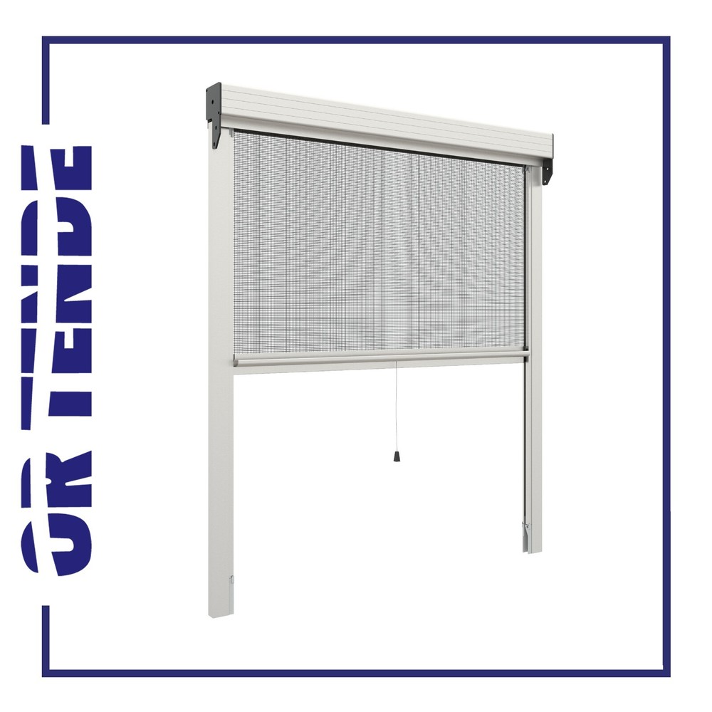 55mm "Rul" Roller Windproof Mosquito Net, Vertical, Spring, CUSTOMIZED