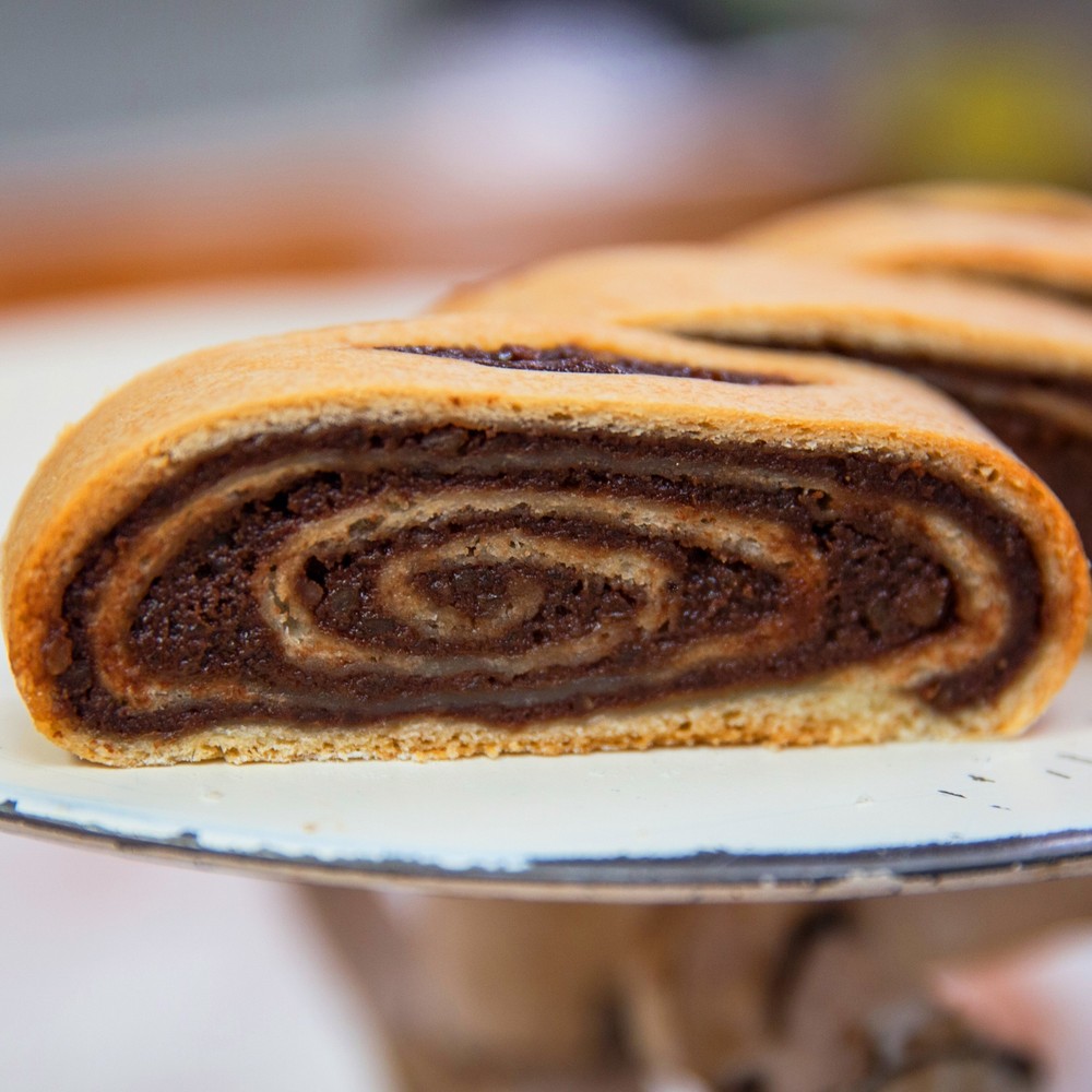 Chocolate Walnut Kolachi Roll