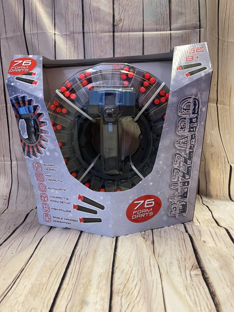 D-DART Blizzard Blaster - Fully Automatic Motorized and Rapid Fire Blaster Toy