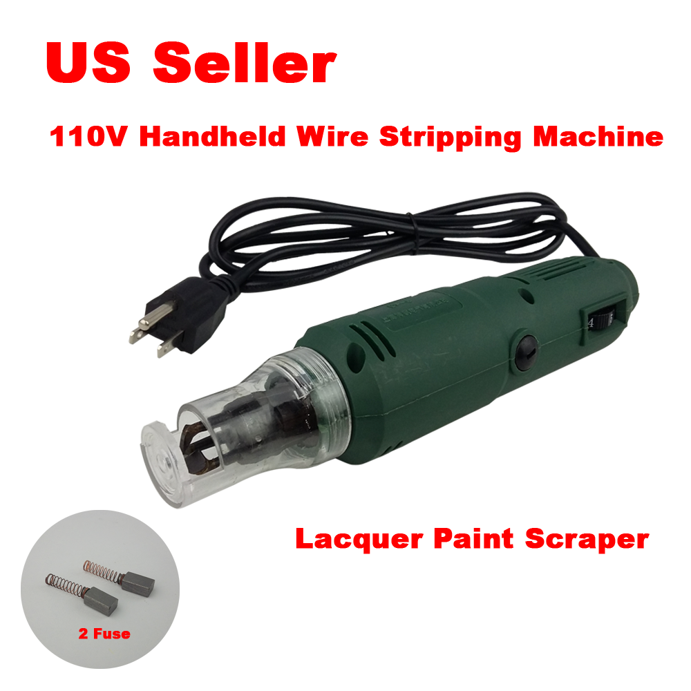 110V Handheld Wire Stripping Machine Electric Wiper Lacquer Paint Scraper