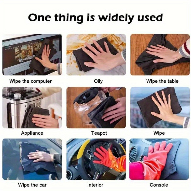 Multi-Purpose 5pcs Cleaning Towels Soft Non-Scratch Quick-Drying for Car Kitchen