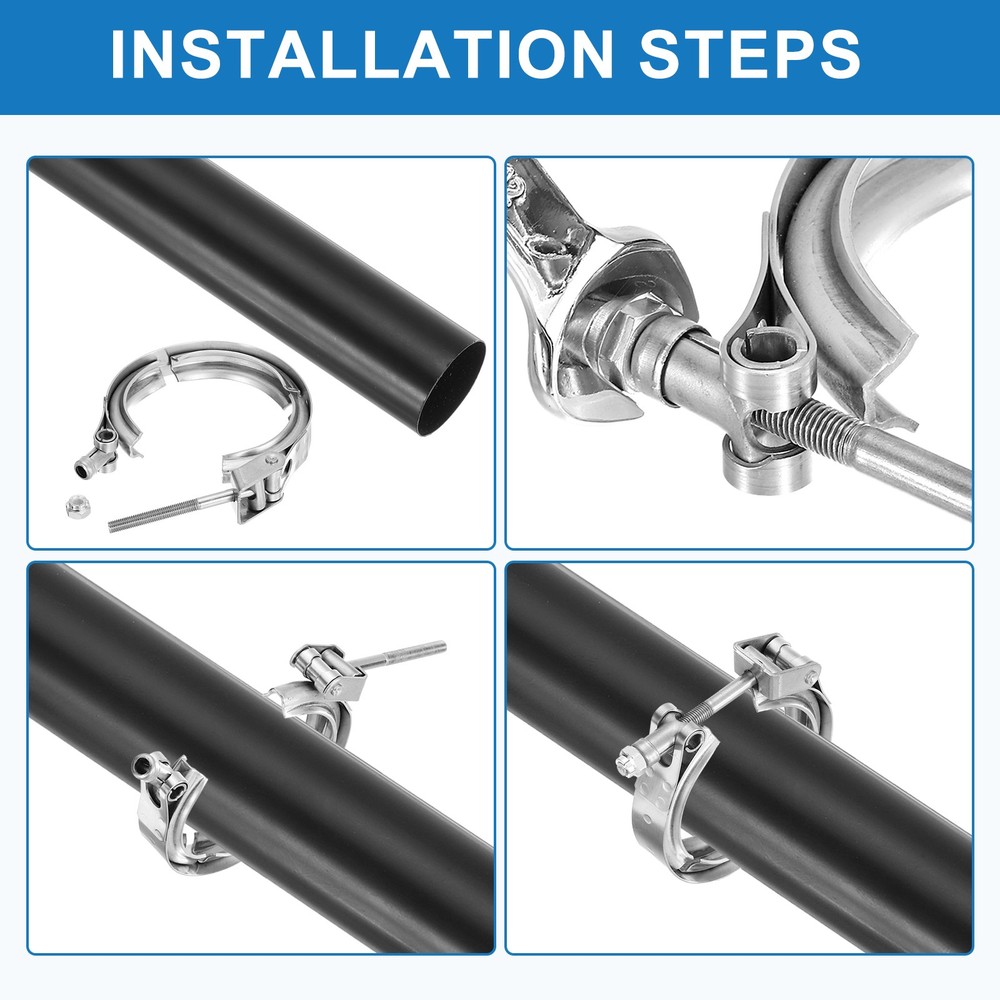 3.5" Quick Release V Band Clamp Adjustment Range 89mm / 3.51inch
