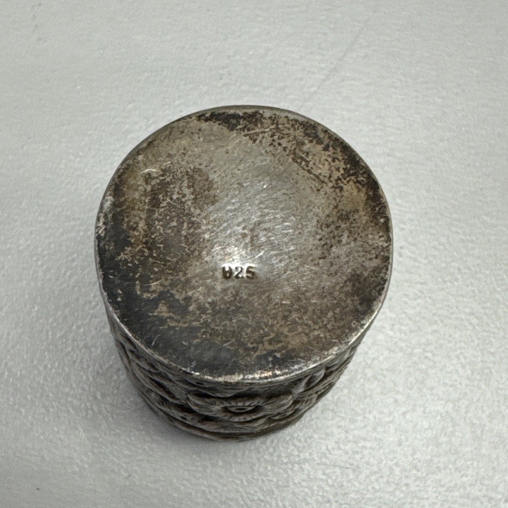 Victorian Sterling Silver Pill Box