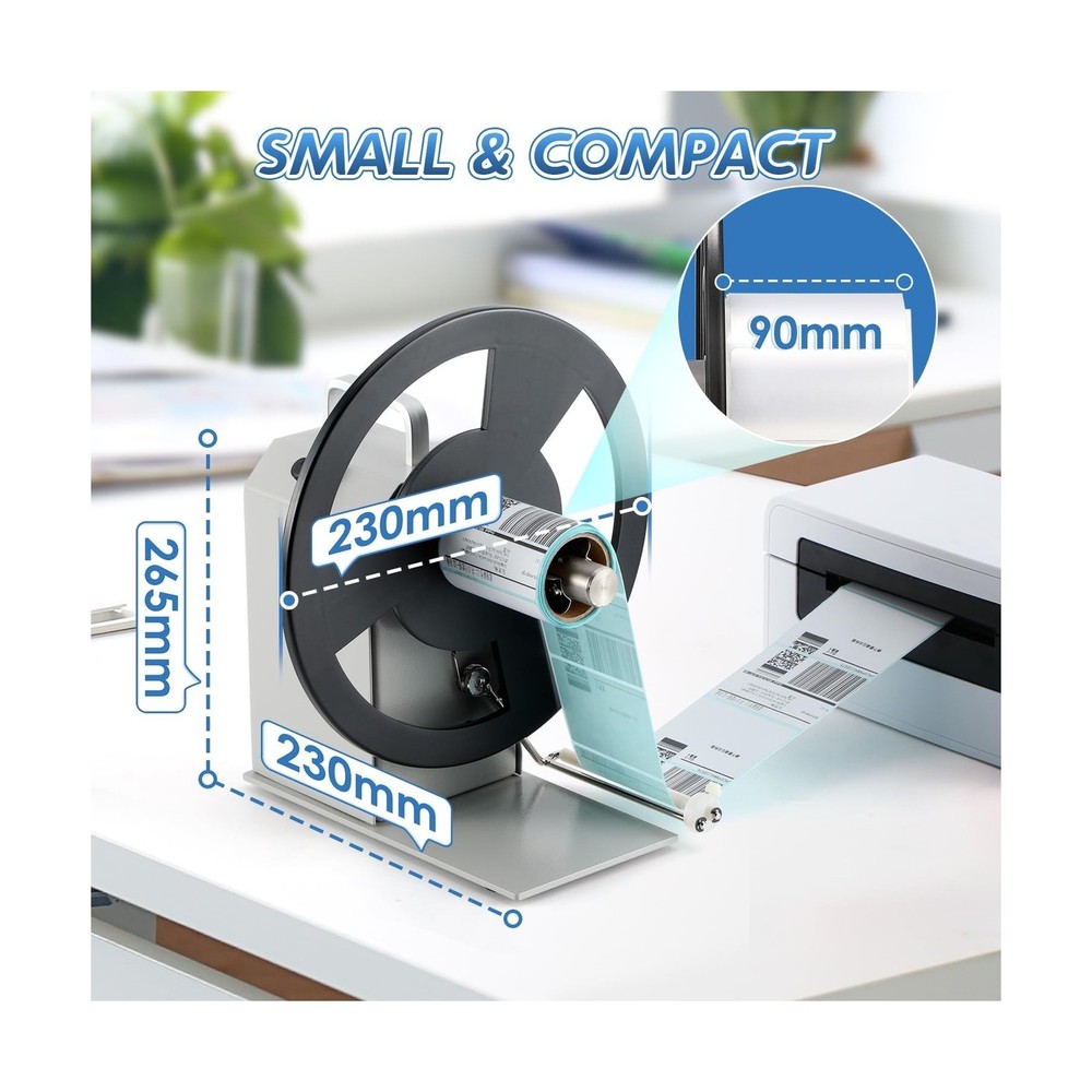 Automatic Label Rewinder, Speed-Adjustable Sticker Rewinder, Bidirectional La...