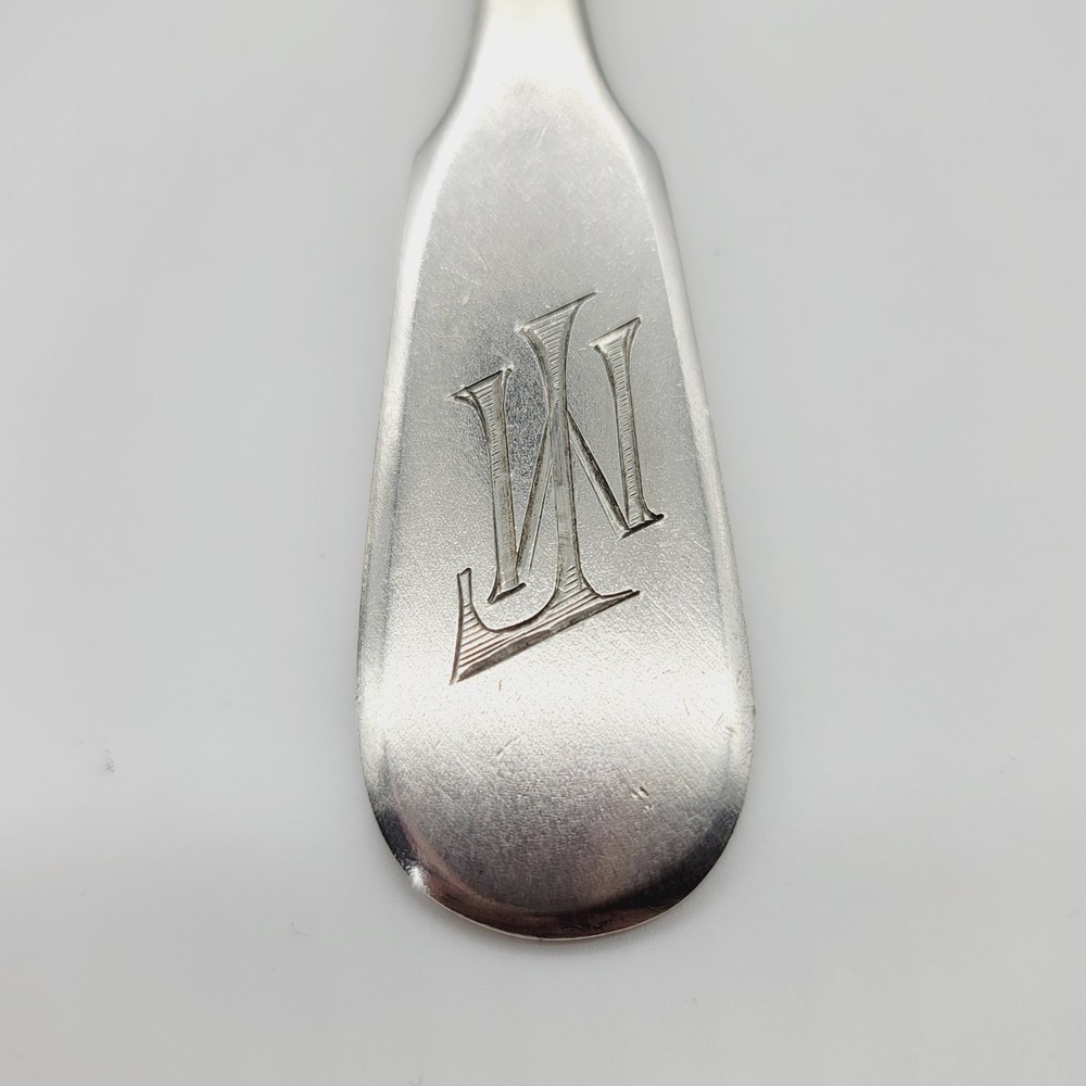 Antique Russian 84 Sterling Silver Tablespoon Monogram Tableware Flatware