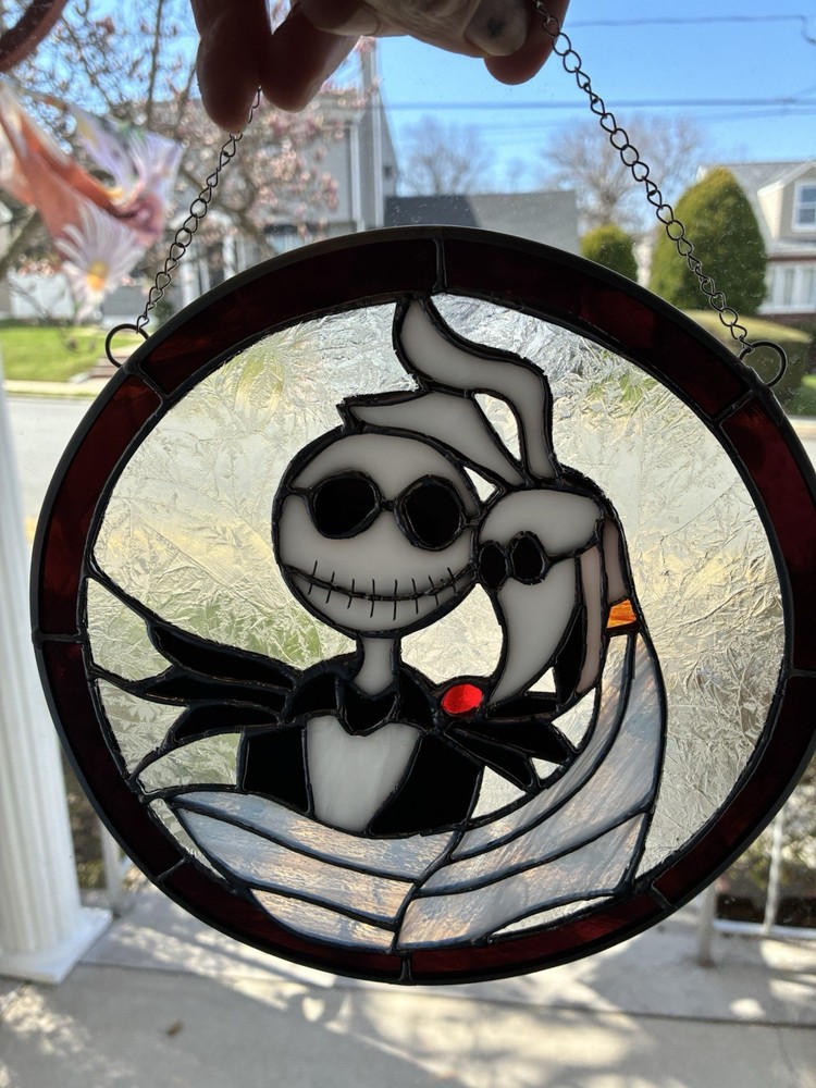 Stained glass Jack & Zero Sun-catcher