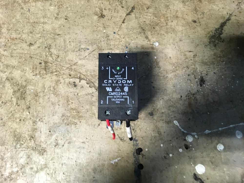 CRYDOM Solid State Relay #CMRD2445, input-3-32vdc, output-120/250vac 45amp