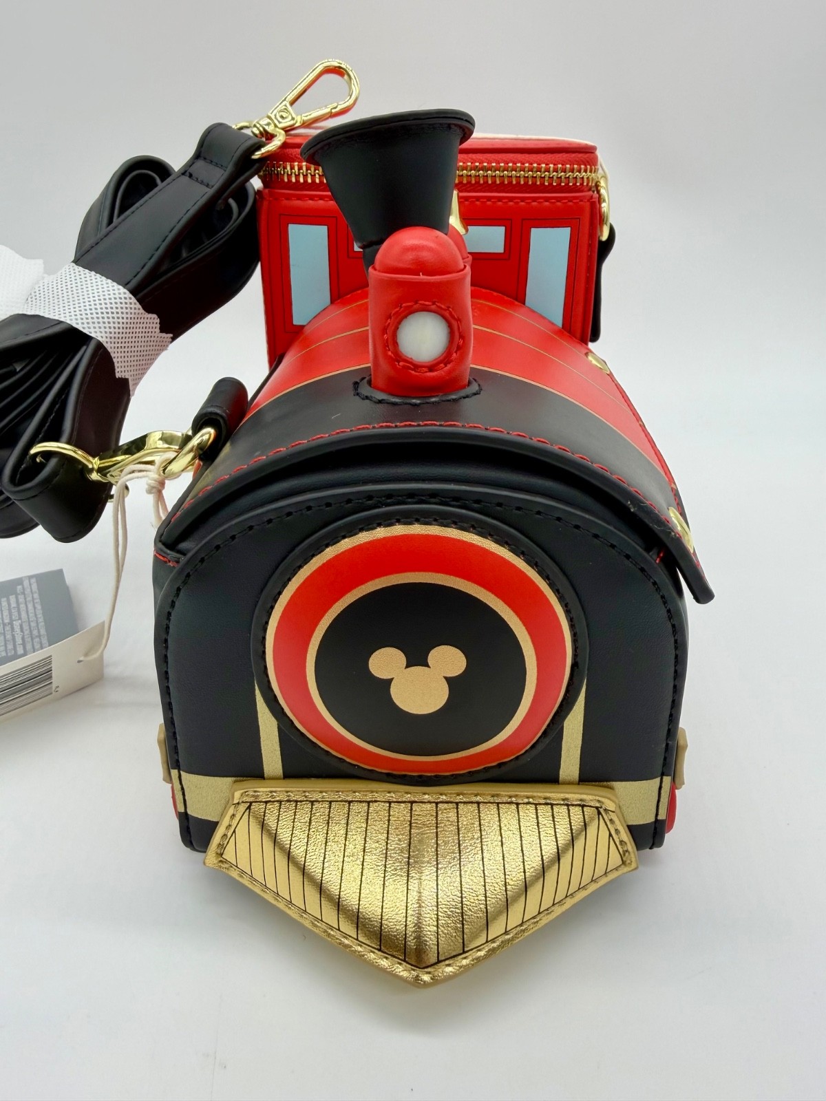 Disney Parks Loungefly Railroad Train Mickey Minnie Mouse Crossbody Bag NWT 2026