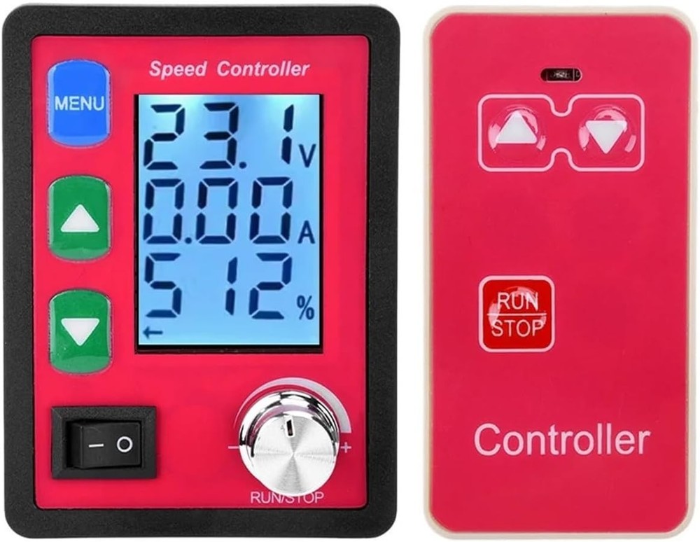 15A DC6-55V PWM Wireless Remote Intelligent DC Brush Motor Speed Controller US