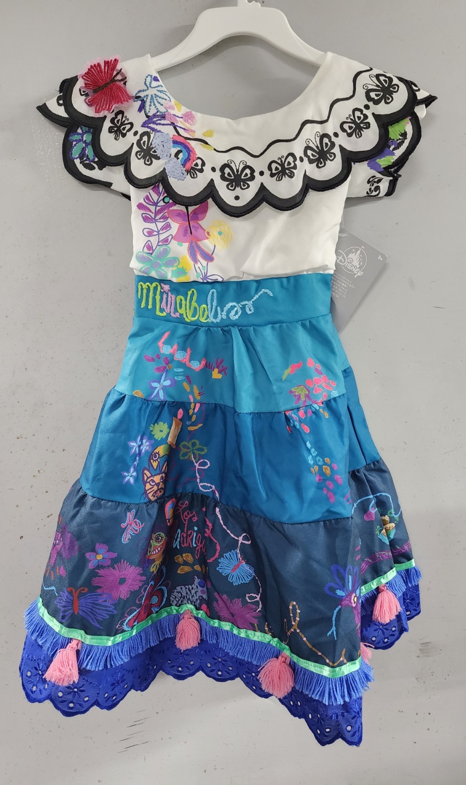 Disney Encanto Mirabel Madrigal Dress Sz 3-10 Costume Dress w/btn NWT SHIPS FREE