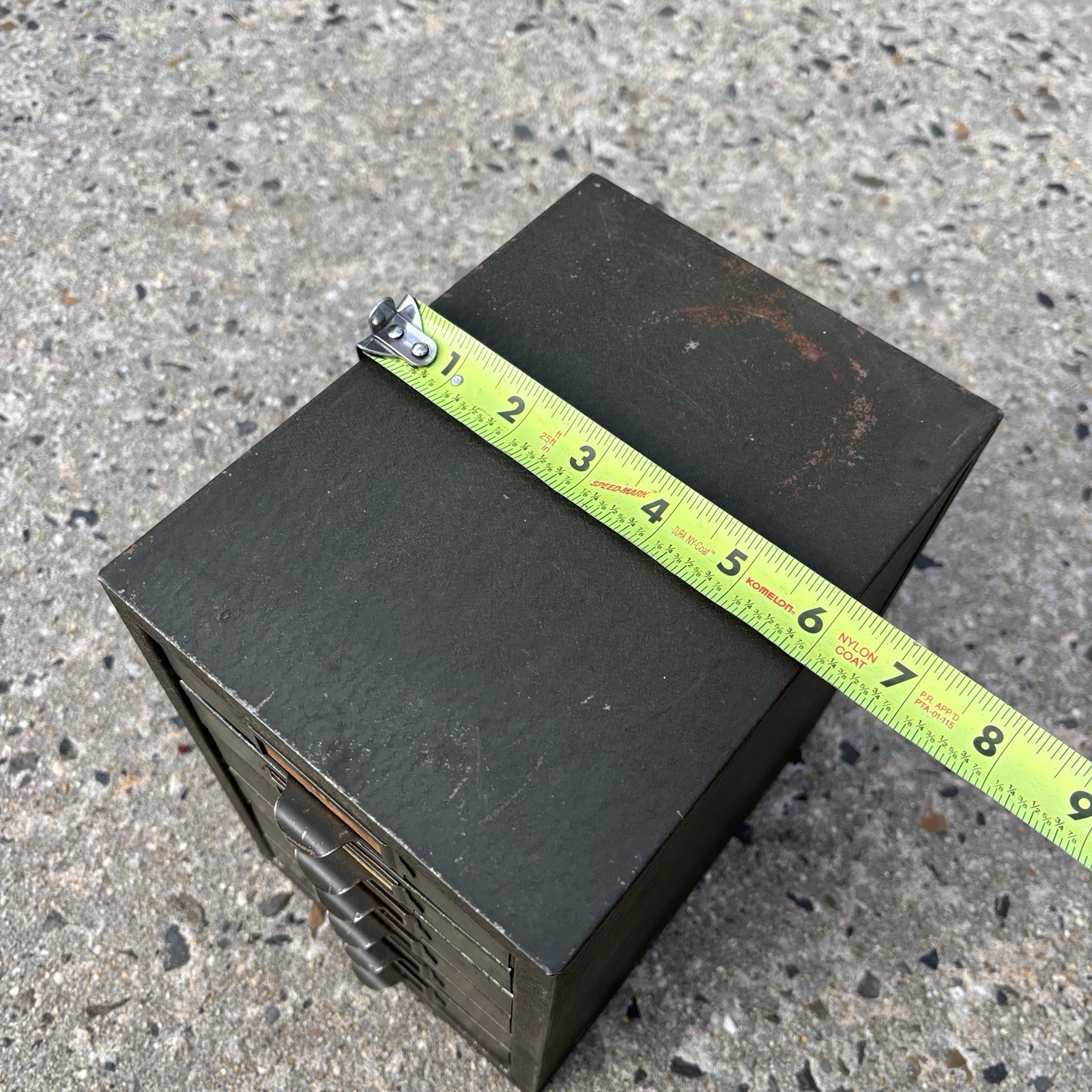 Vintage Kennedy Manufacturing Industrial Metal 6 Drawer Small Parts Cabinet