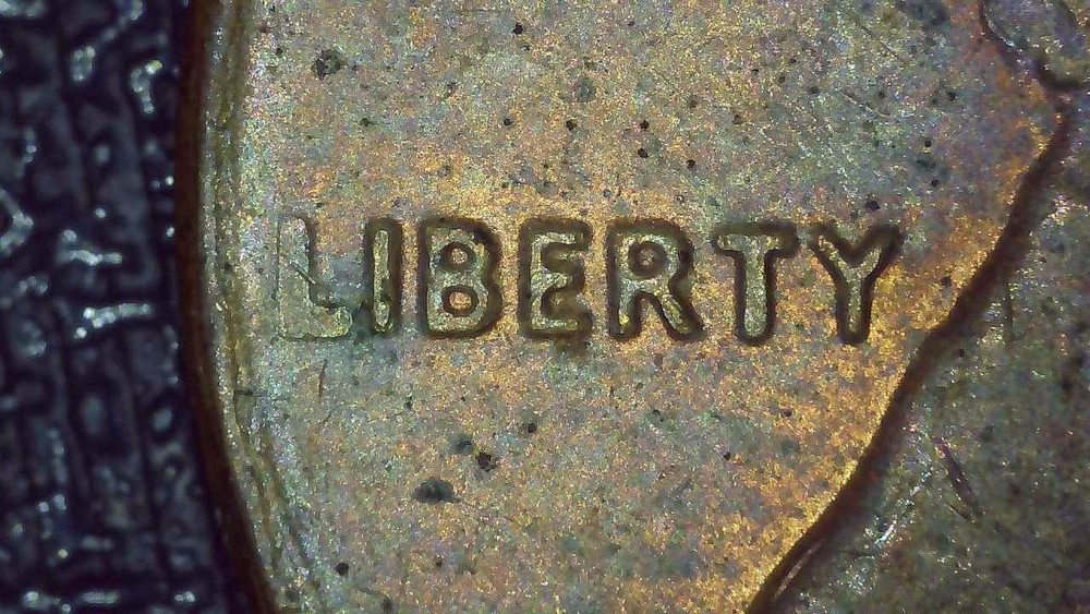 1980 Lincoln Penny error misaligned die, missing details