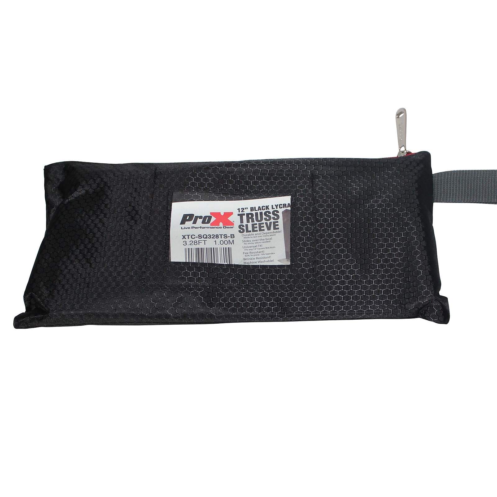 Black PROX 8.20FT Truss DJ Scrim Covers with Zipper Carrying Bags