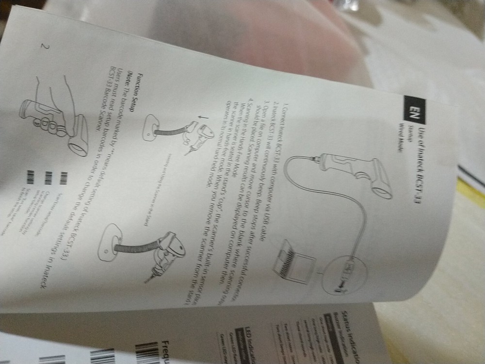 Inateck BCTS-33 USB Barcode Scanner (m)