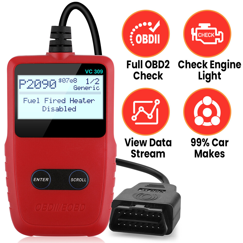 Automotive OBD2 Scanner Car Code Reader Diagnostic Tool Shut Engine Light Off