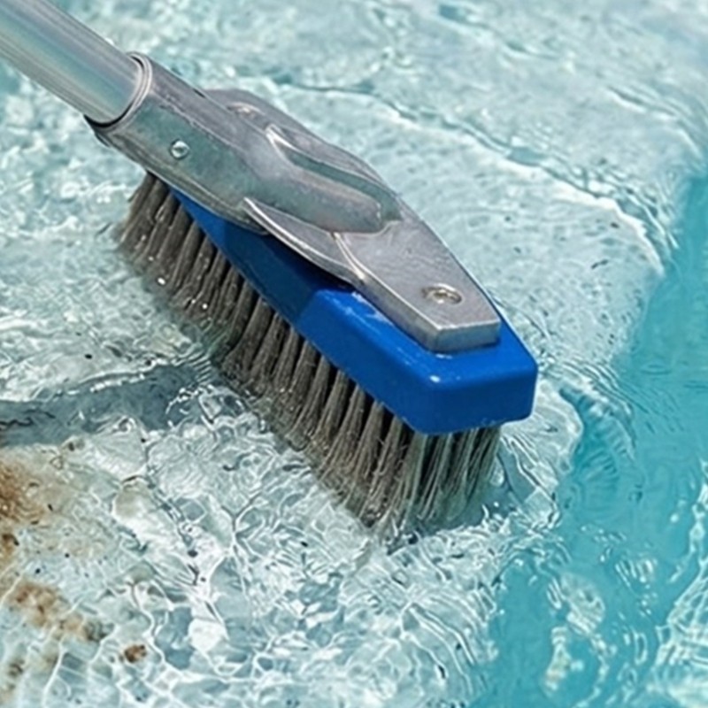 5Inch Pool Algae Detail Brush Pool Cleaning Brush for Efficient Algae Removal