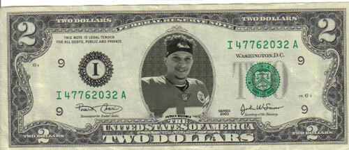 Chiefs Patrick Mahomes $2 Dollar Bill Mint! Rare! $1