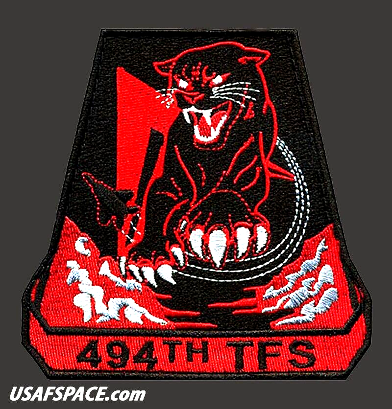 USAF 494TH FIGHTER SQ -494 FS- F-15E Strike Eagle- RAF Lakenheath-ORIGINAL PATCH