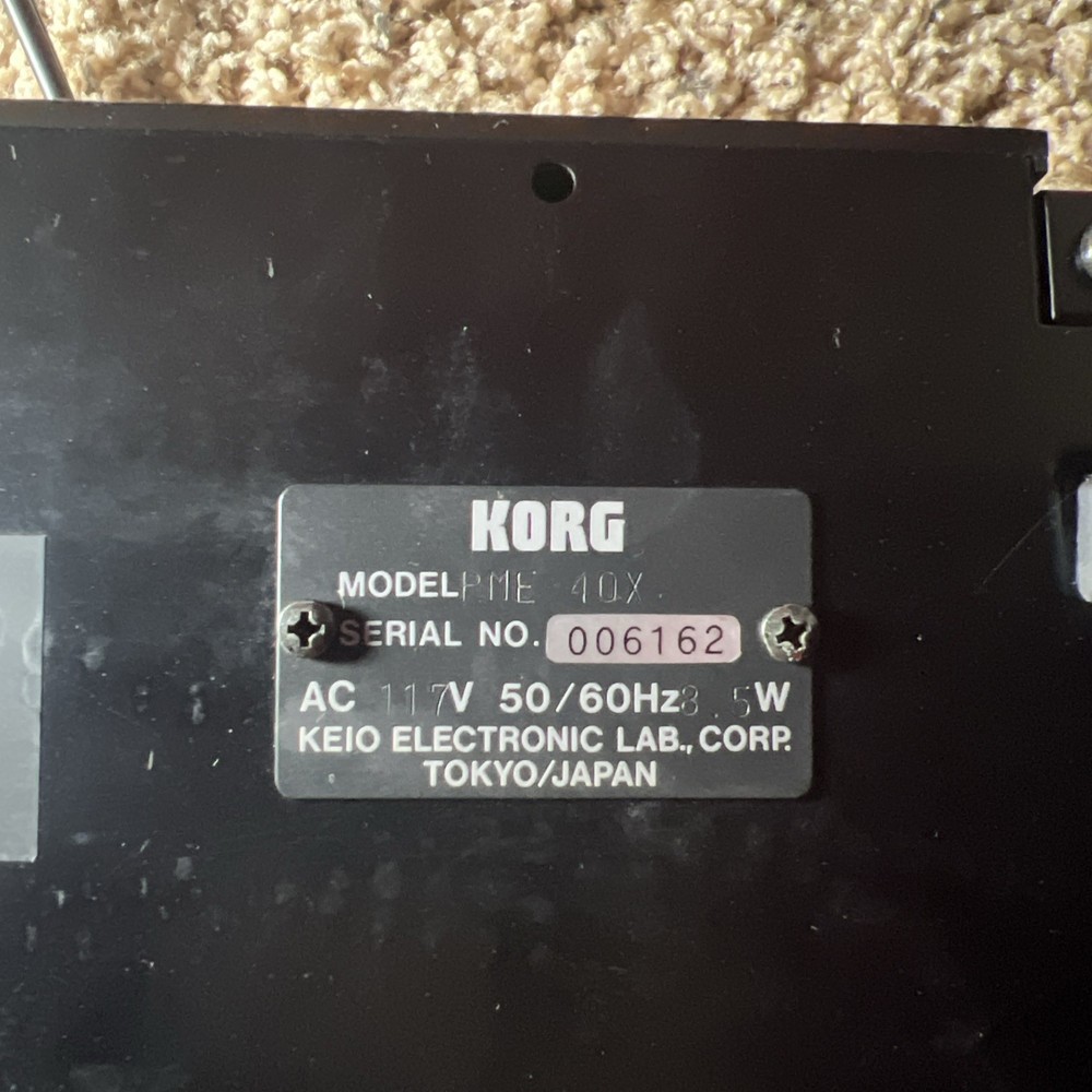 Korg PME-40X Modular Effect OVER DRIVE, DIGITAL DELAY, GRAPHIC EQ, EXT SELECTOR