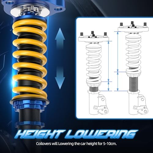 Height Adjustable Coilover Lowering Kit Compatible for 1990-2005 Mazda Miata