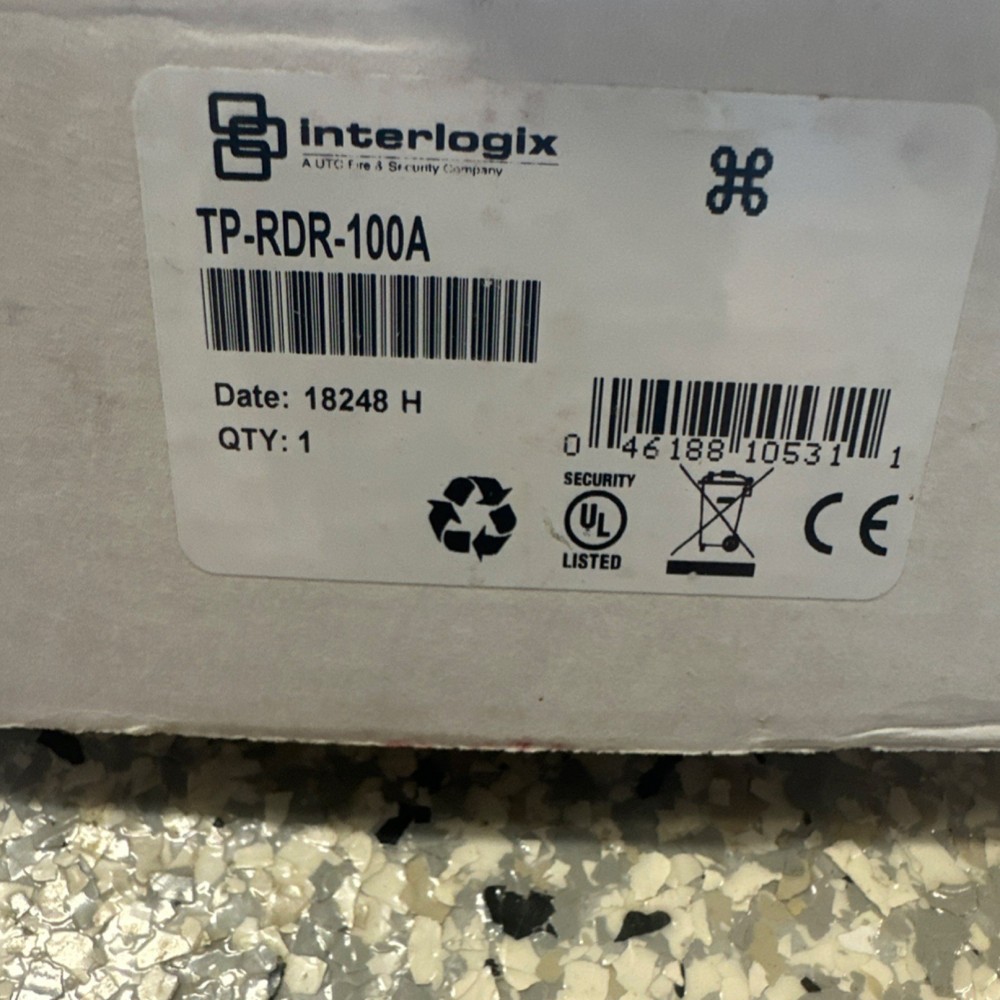 Interlogix TP-RDR-100A Keyless Access Control Reader Black & Gray