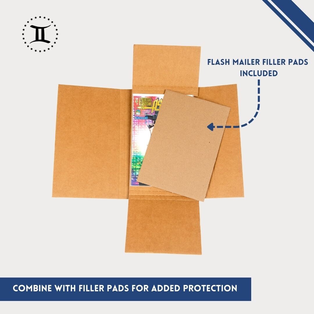 GEMINI Comic Book Flash Mailers with Filler Pads Bundle