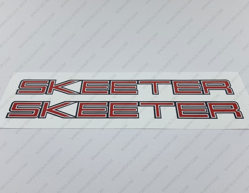 SKEETER BOAT LOGO V2 DECALS STICKERS 32" x 3" 2pcs.