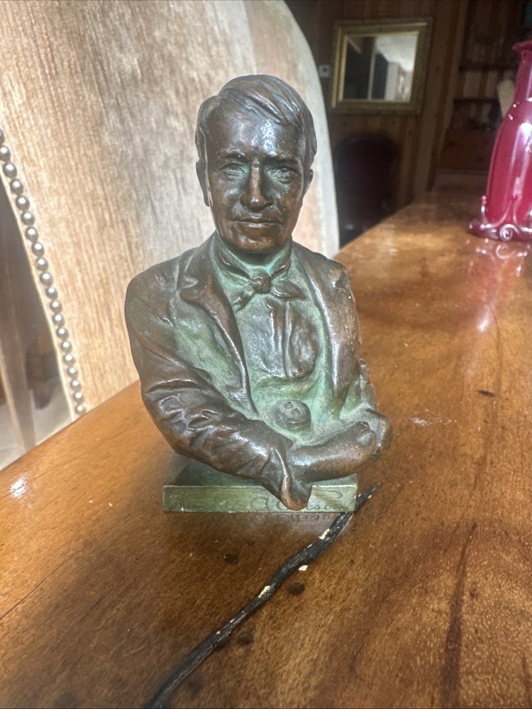 Gorham Bronze Bust Of Thomas Edison