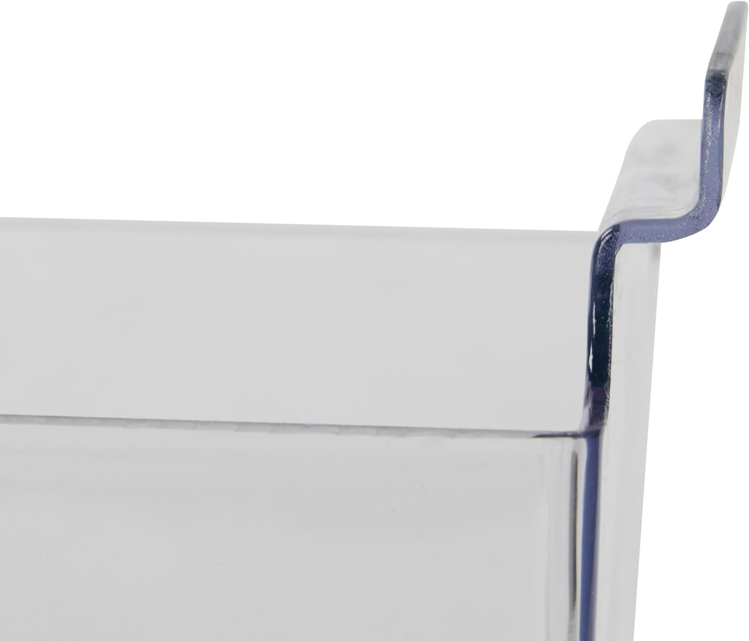 6 Dump Bins For Slatwall Clear Set of 6 Plastic Slat Wall Display 6” x 11 ½” x 5