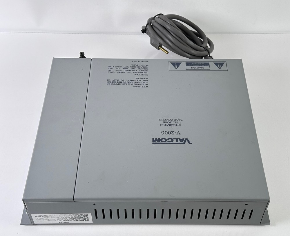 Valcom V-2006 Intergrated Six Zone Page Control