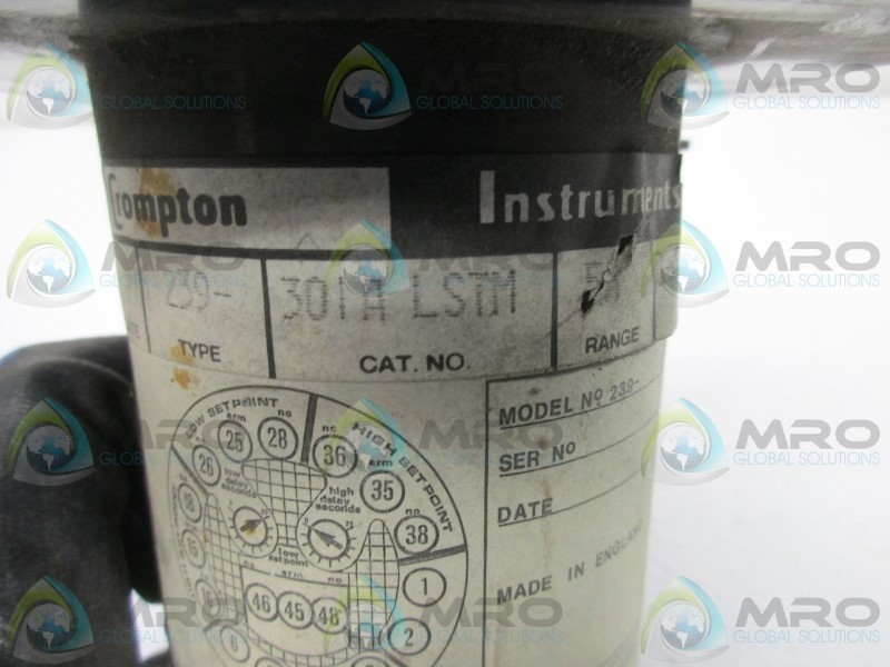 CROMPTON 239-301ALSTM PANEL METER UNMP